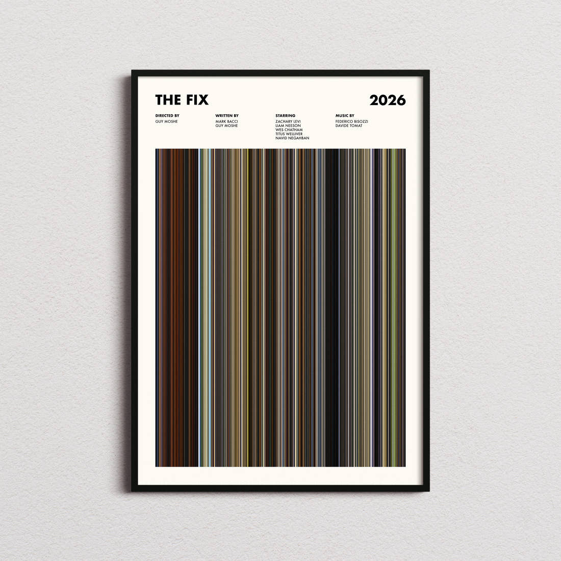 The Fix Movie Barcode Poster
