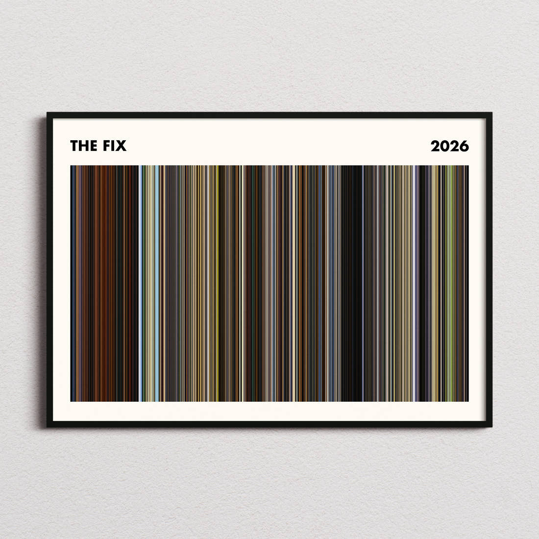 The Fix Movie Barcode Poster - Simplified