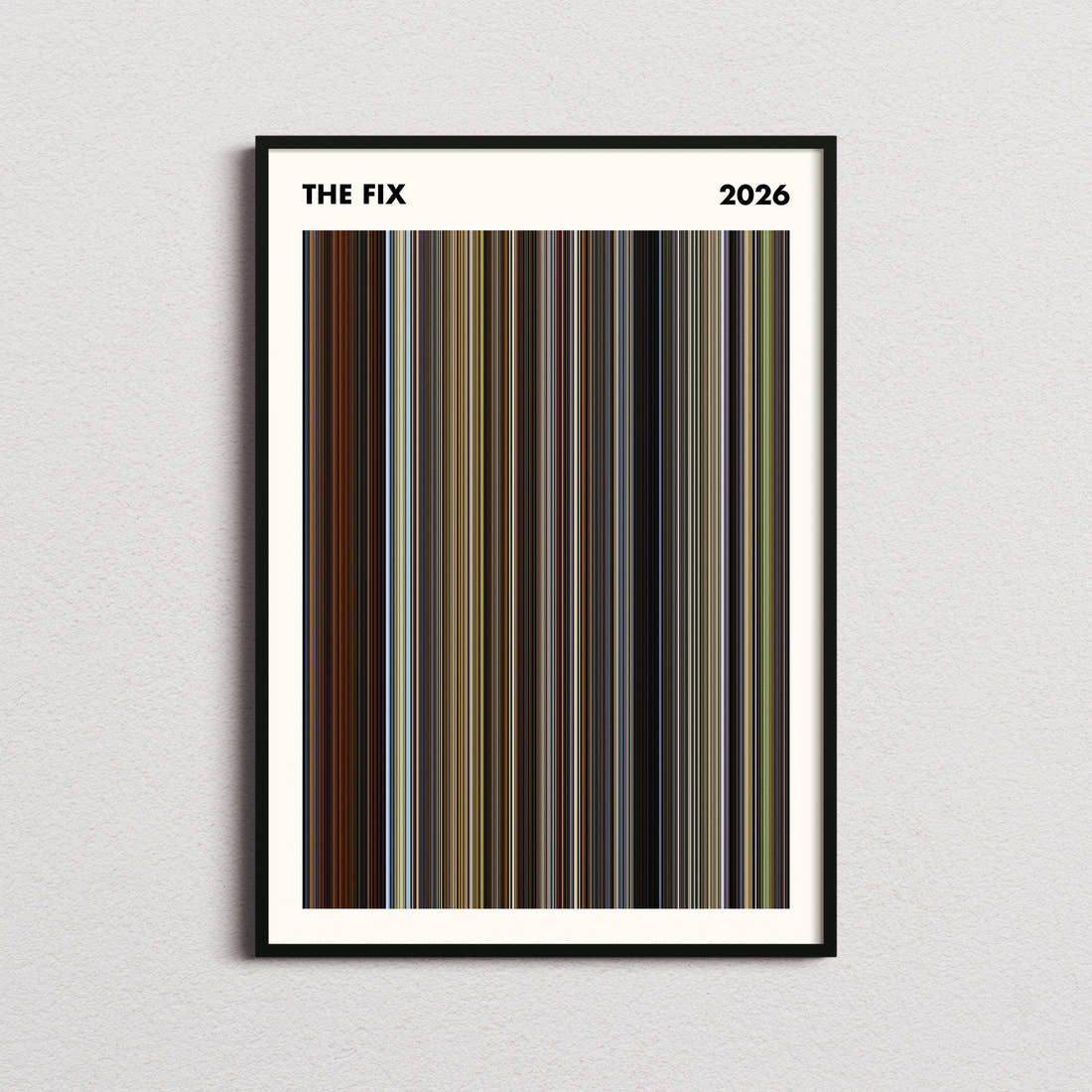 The Fix Movie Barcode Poster - Simplified