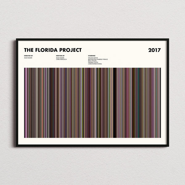 The Florida Project Movie Barcode Poster