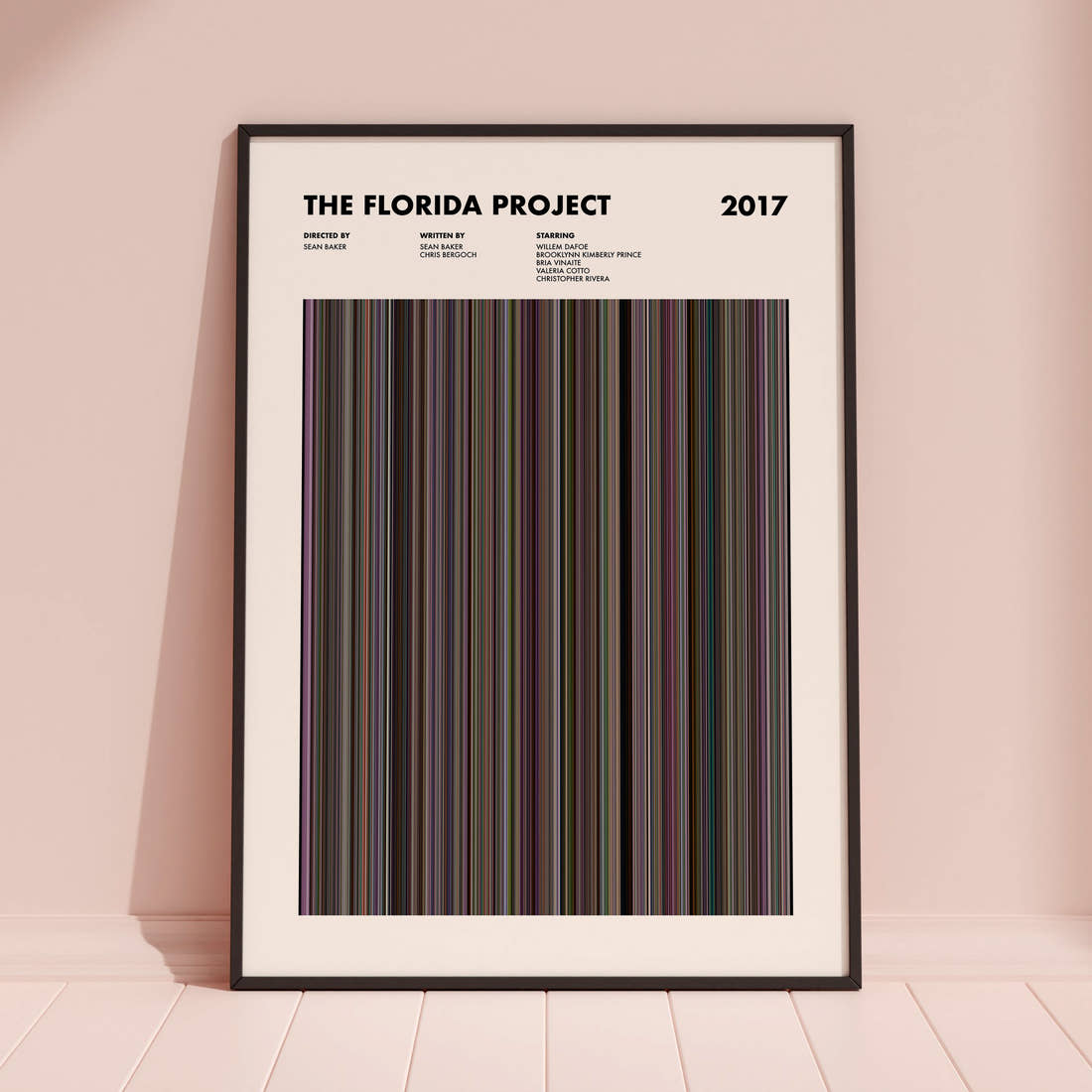 The Florida Project Movie Barcode Poster