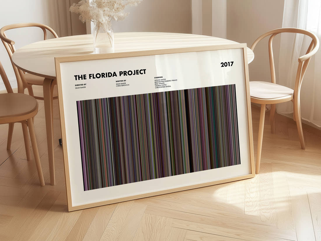 The Florida Project Movie Barcode Poster
