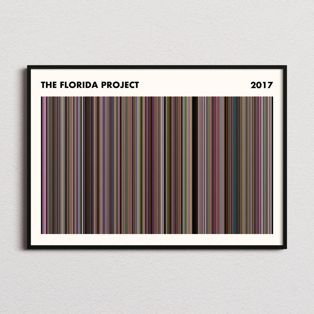 The Florida Project Movie Barcode Poster - Simplified
