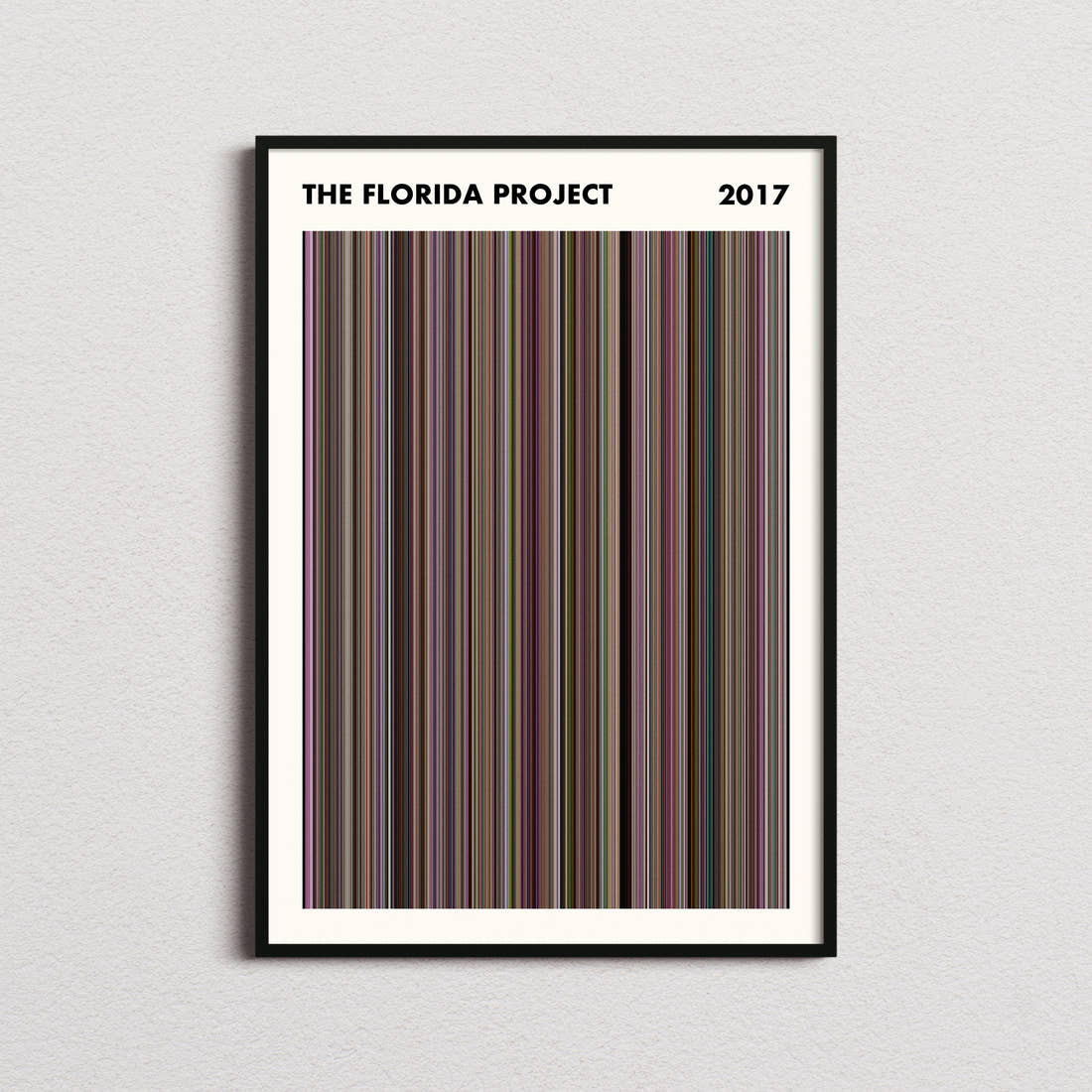 The Florida Project Movie Barcode Poster - Simplified