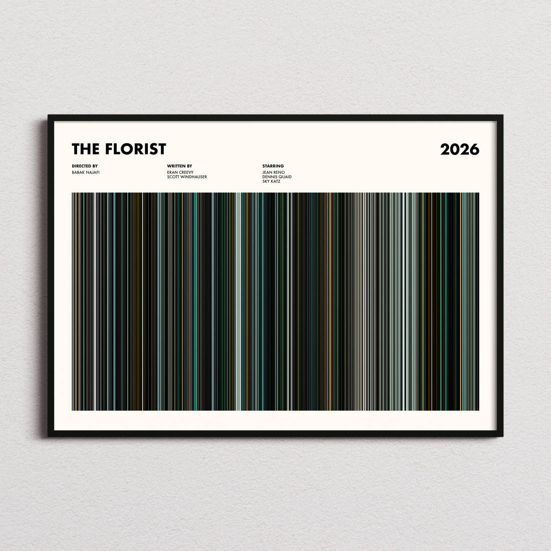 The Florist Movie Barcode Poster