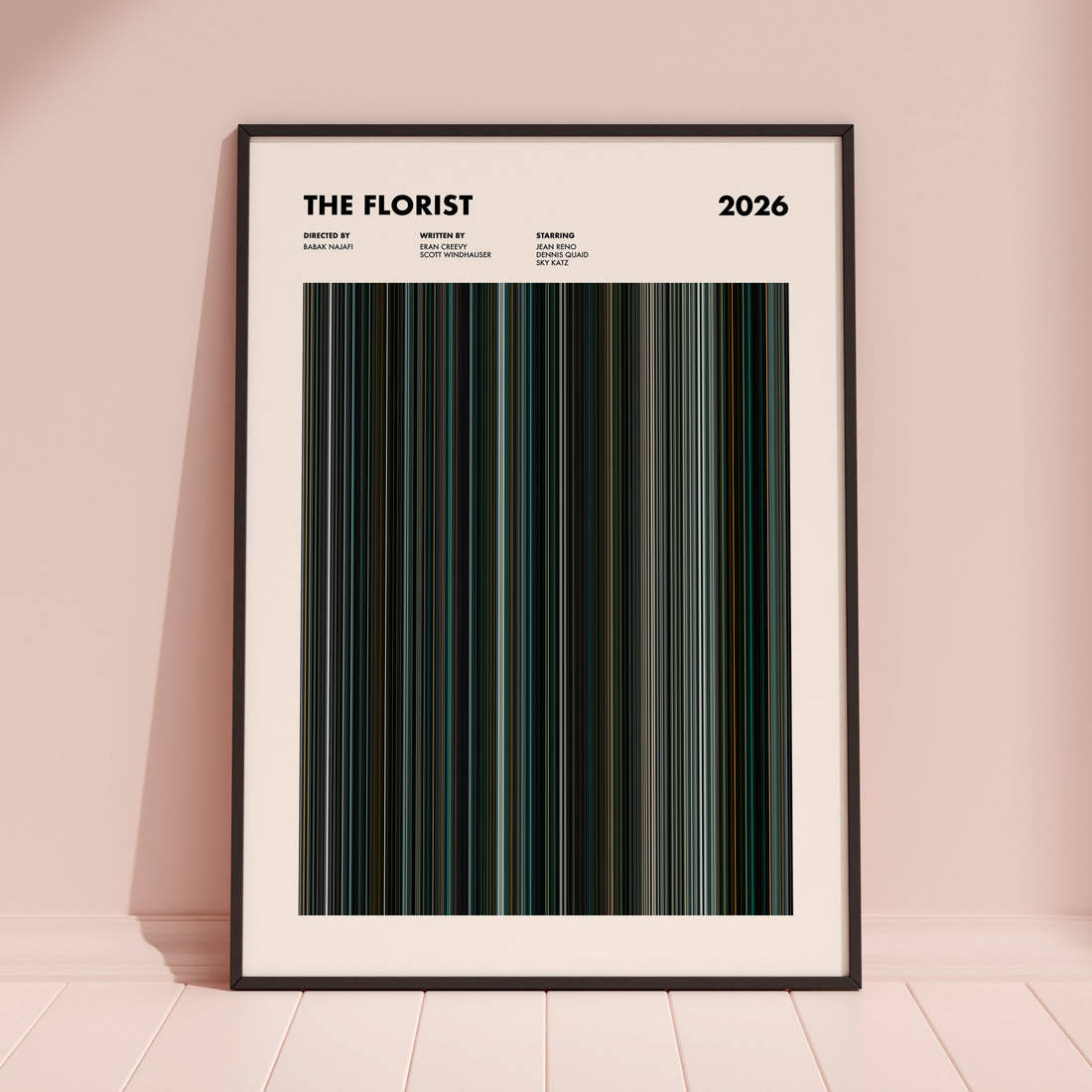 The Florist Movie Barcode Poster