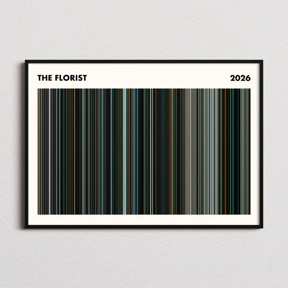 The Florist Movie Barcode Poster - Simplified