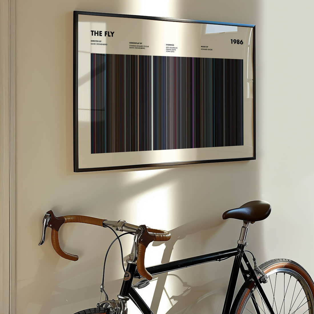 The Fly Movie Barcode Poster