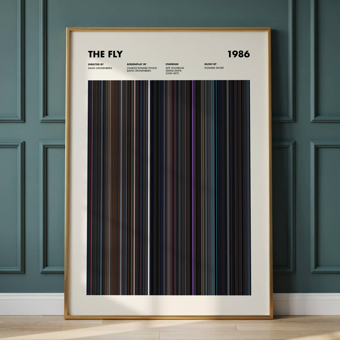 The Fly Movie Barcode Poster
