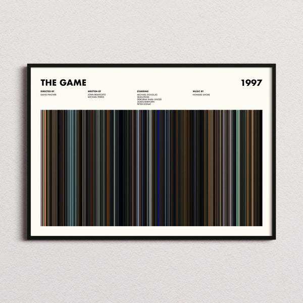 The Game Movie Barcode Poster