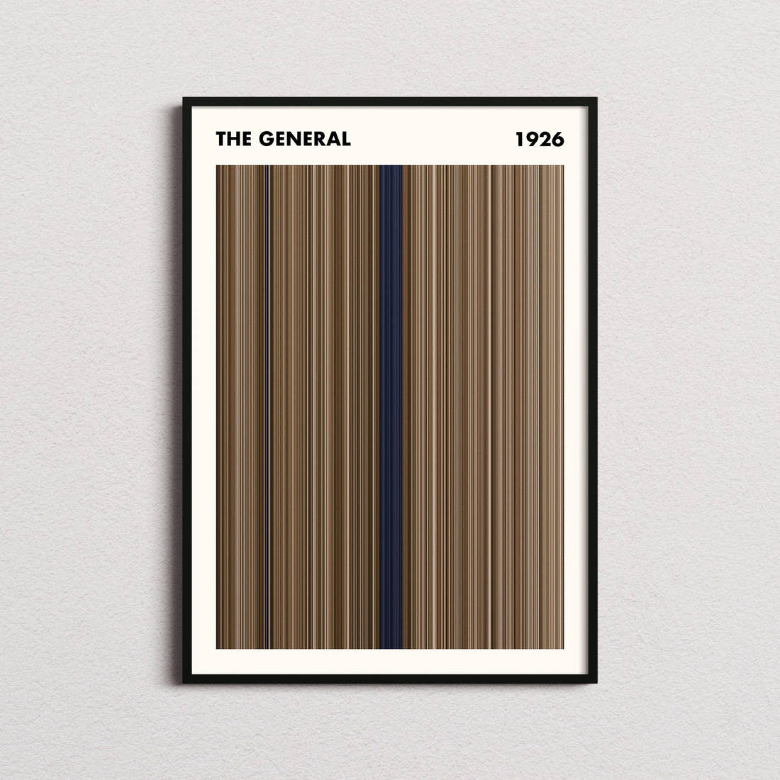 The General Movie Barcode Poster - Simplified