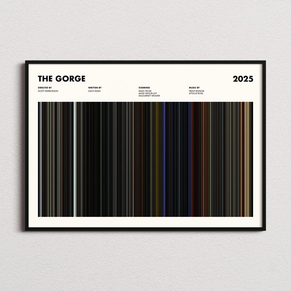 The Gorge Movie Barcode Poster