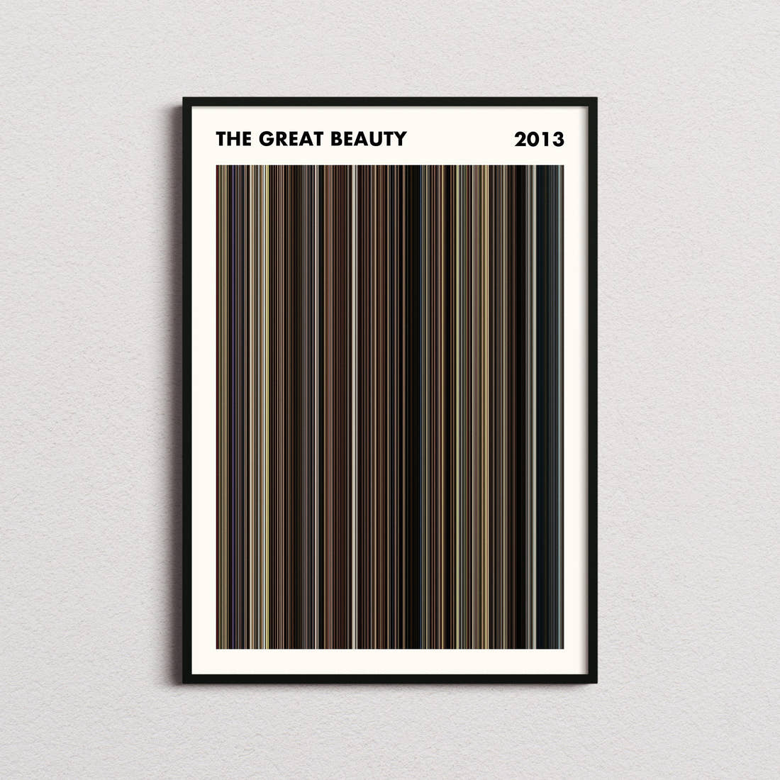 The Great Beauty Movie Barcode Poster - Simplified