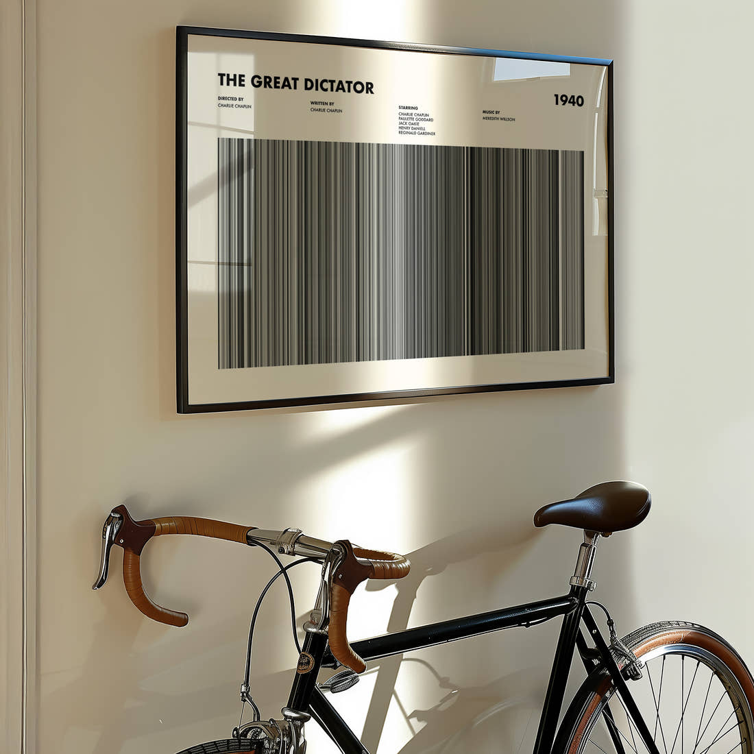 The Great Dictator Movie Barcode Poster