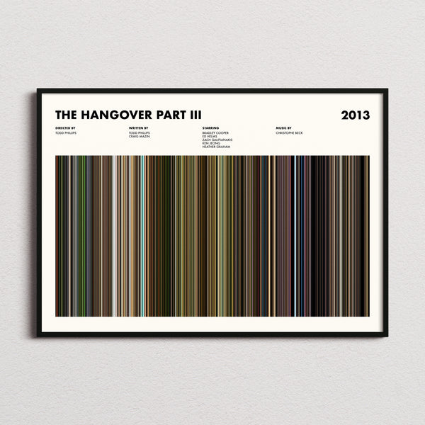 The Hangover Part III Movie Barcode Poster