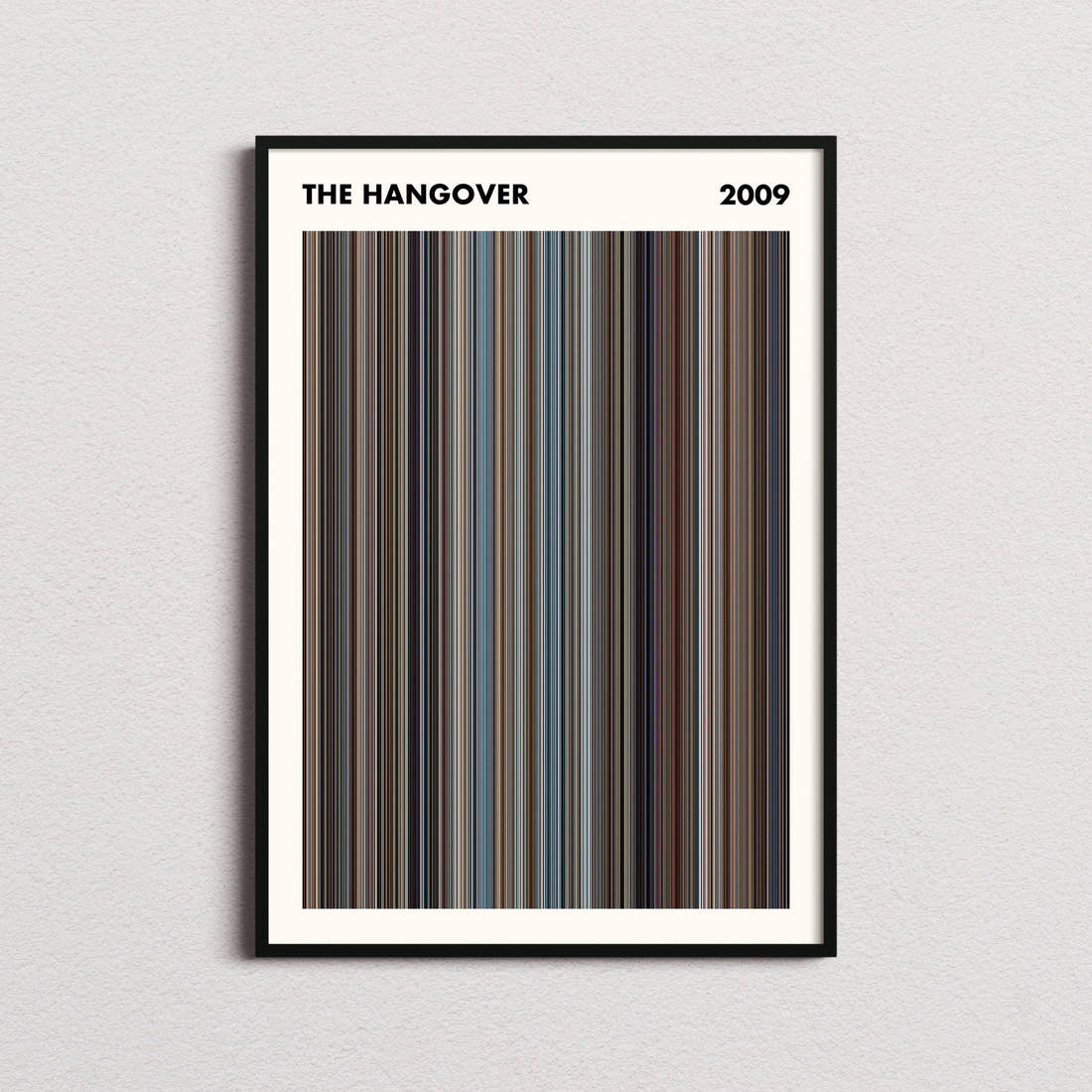 The Hangover Movie Barcode Poster - Simplified