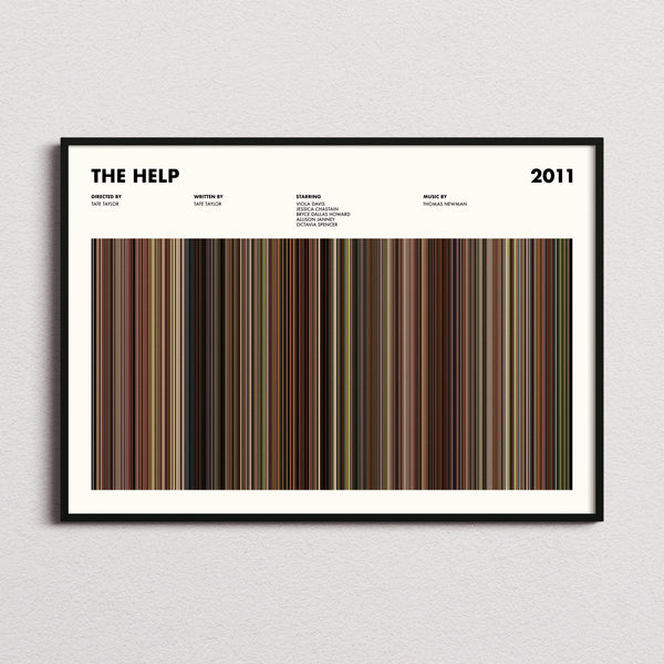 The Help Movie Barcode Poster