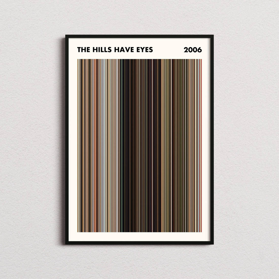 The Hills Have Eyes Movie Barcode Poster - Simplified