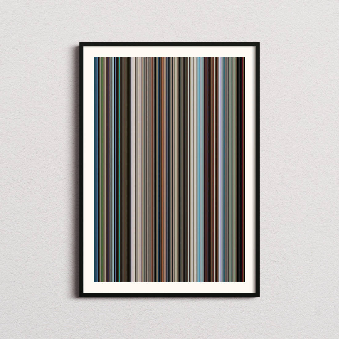 The Hitchhiker's Guide to the Galaxy Movie Barcode Poster - Barcode Only