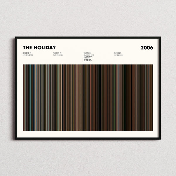 The Holiday Movie Barcode Poster