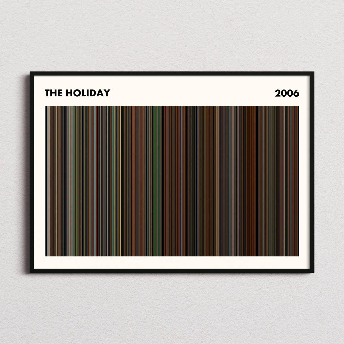 The Holiday Movie Barcode Poster - Simplified