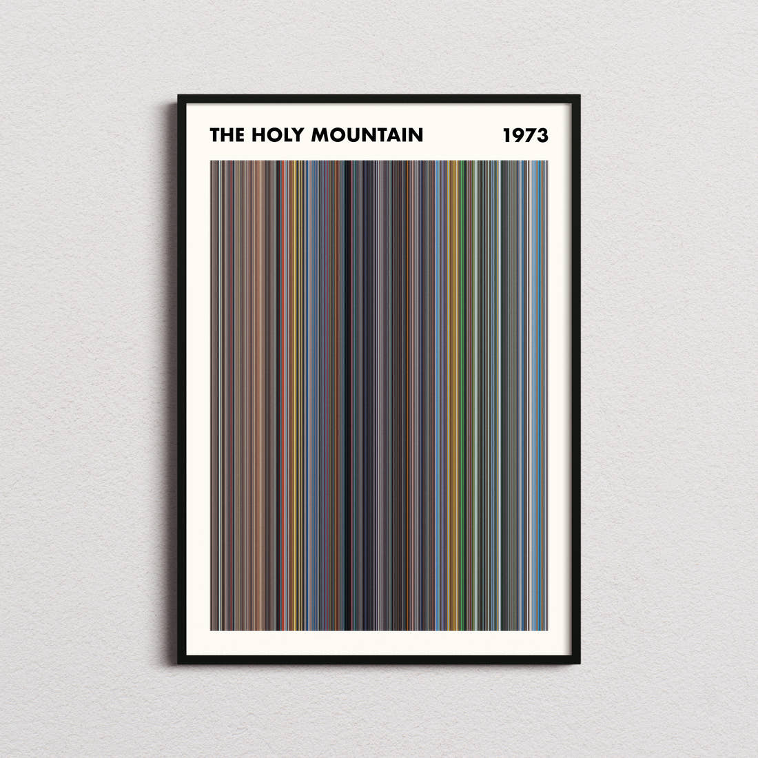 The Holy Mountain Movie Barcode Poster - Simplified