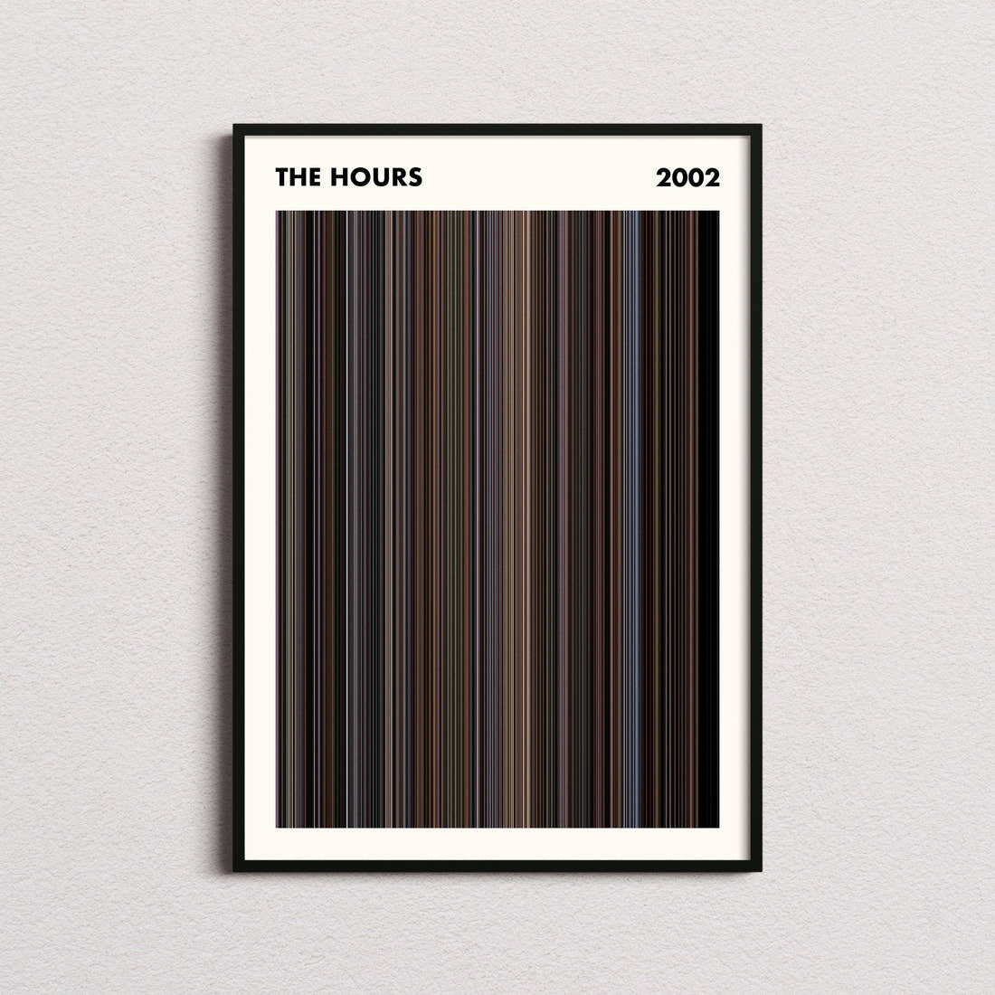 The Hours Movie Barcode Poster - Simplified