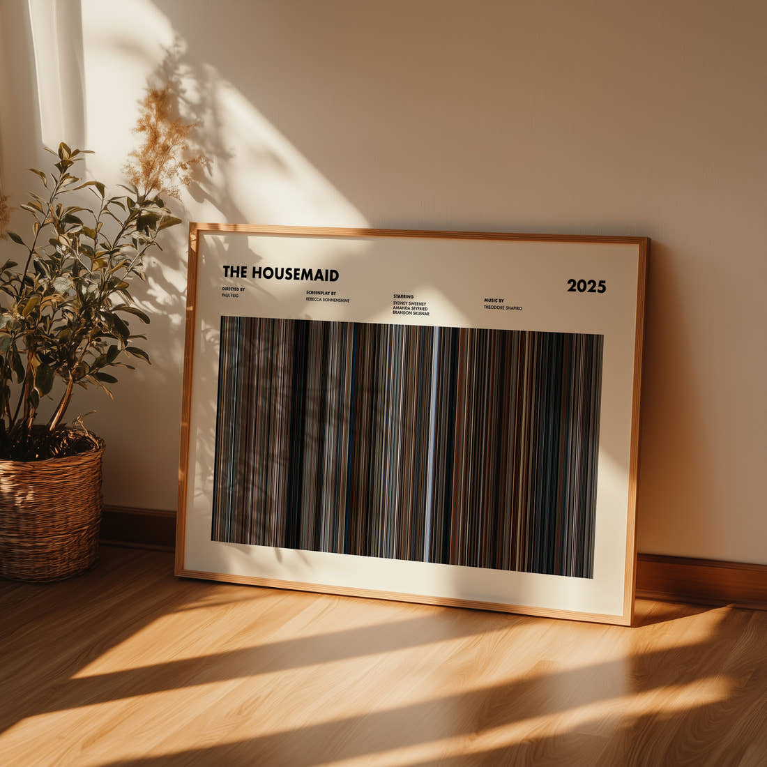The Housemaid Movie Barcode Poster