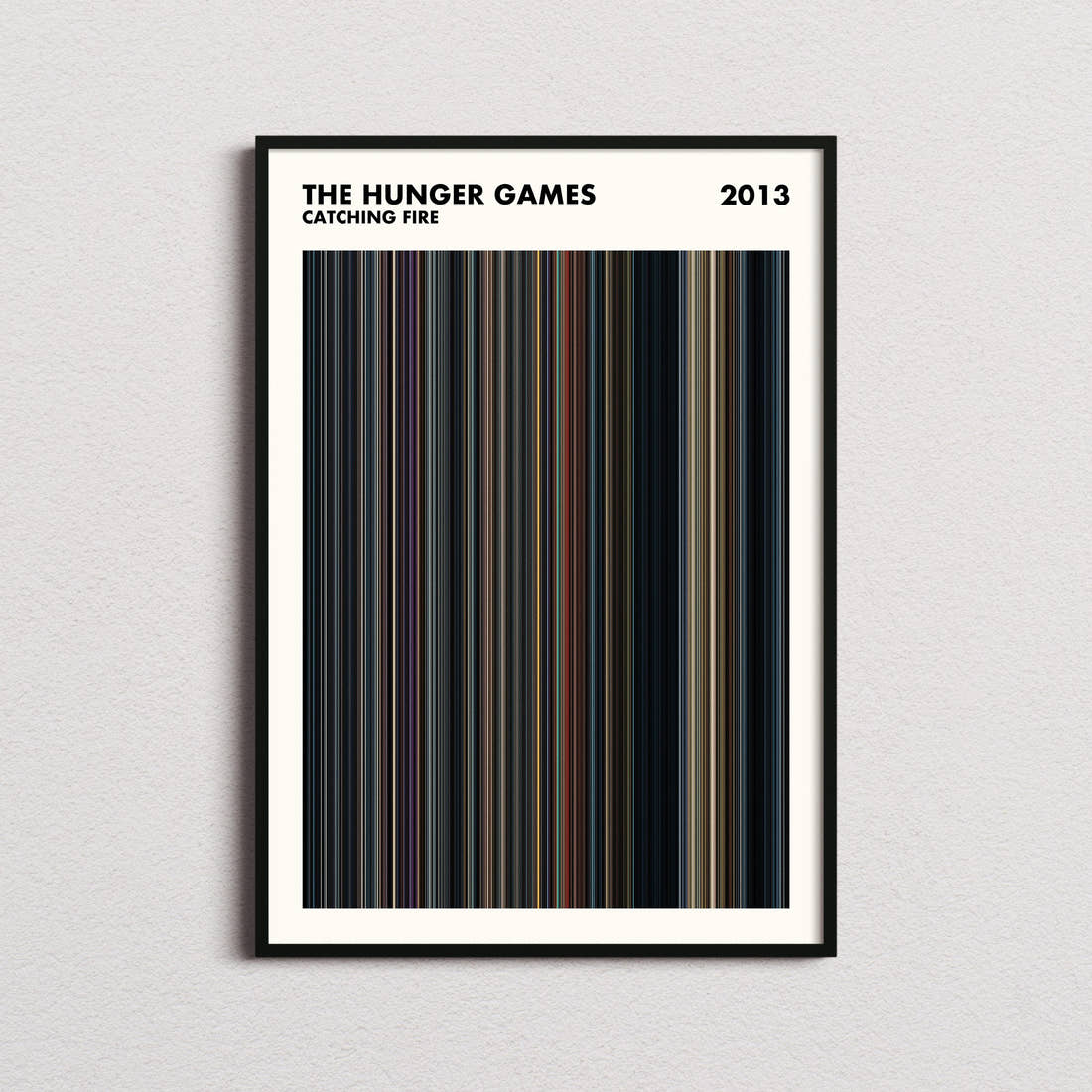 The Hunger Games: Catching Fire Movie Barcode Poster - Simplified