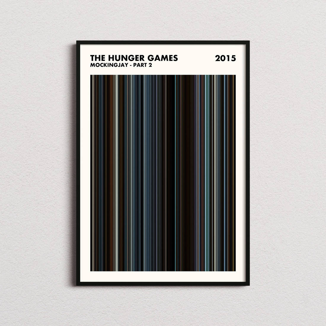 The Hunger Games: Mockingjay - Part 2 Movie Barcode Poster - Simplified