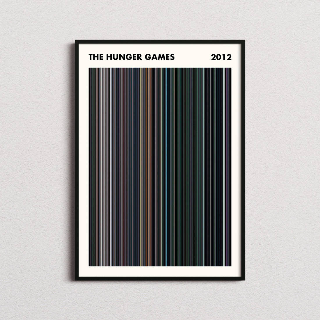 The Hunger Games Movie Barcode Poster - Simplified
