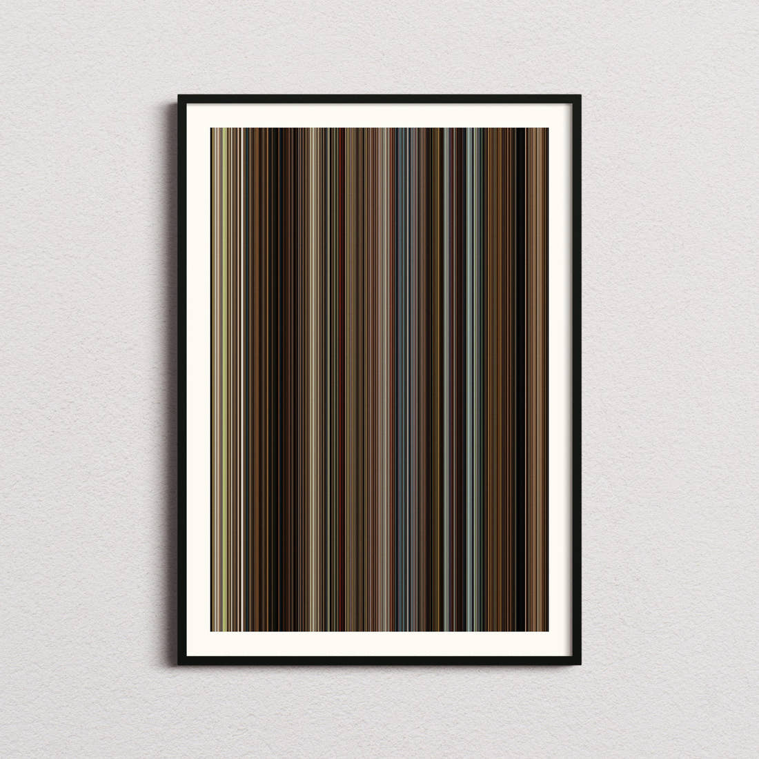 The Hunt 2012 Movie Barcode Poster - Barcode Only