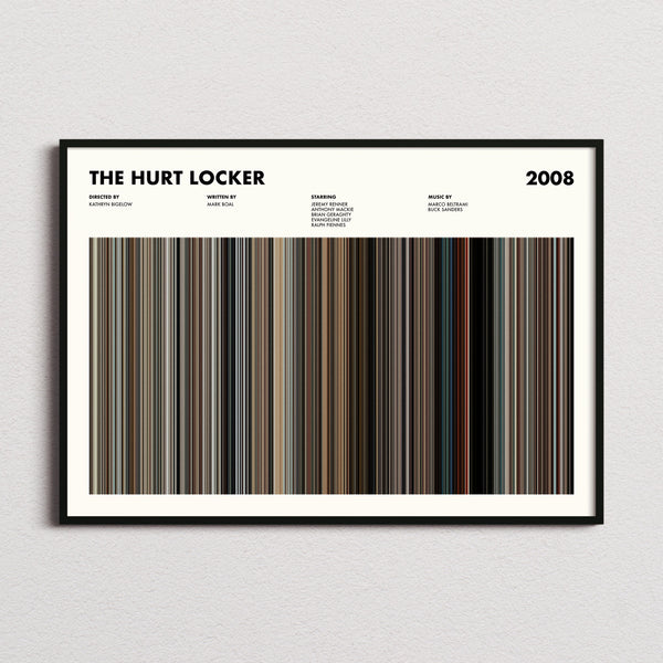 The Hurt Locker Movie Barcode Poster