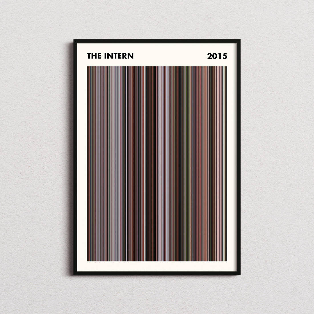 The Intern Movie Barcode Poster - Simplified