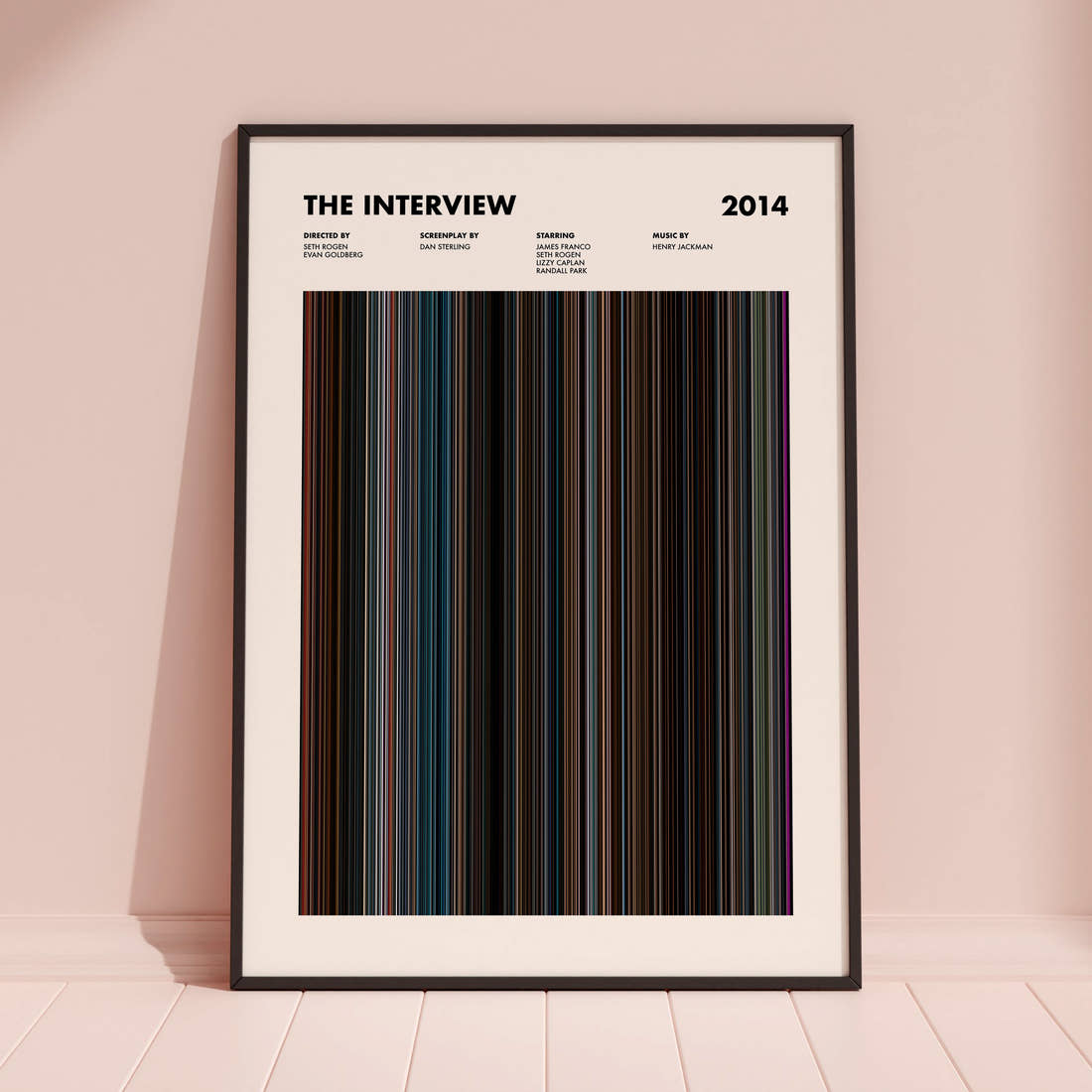 The Interview Movie Barcode Poster