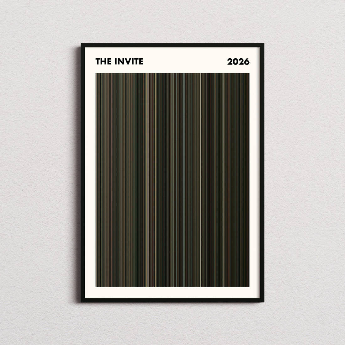 The Invite Movie Barcode Poster - Simplified