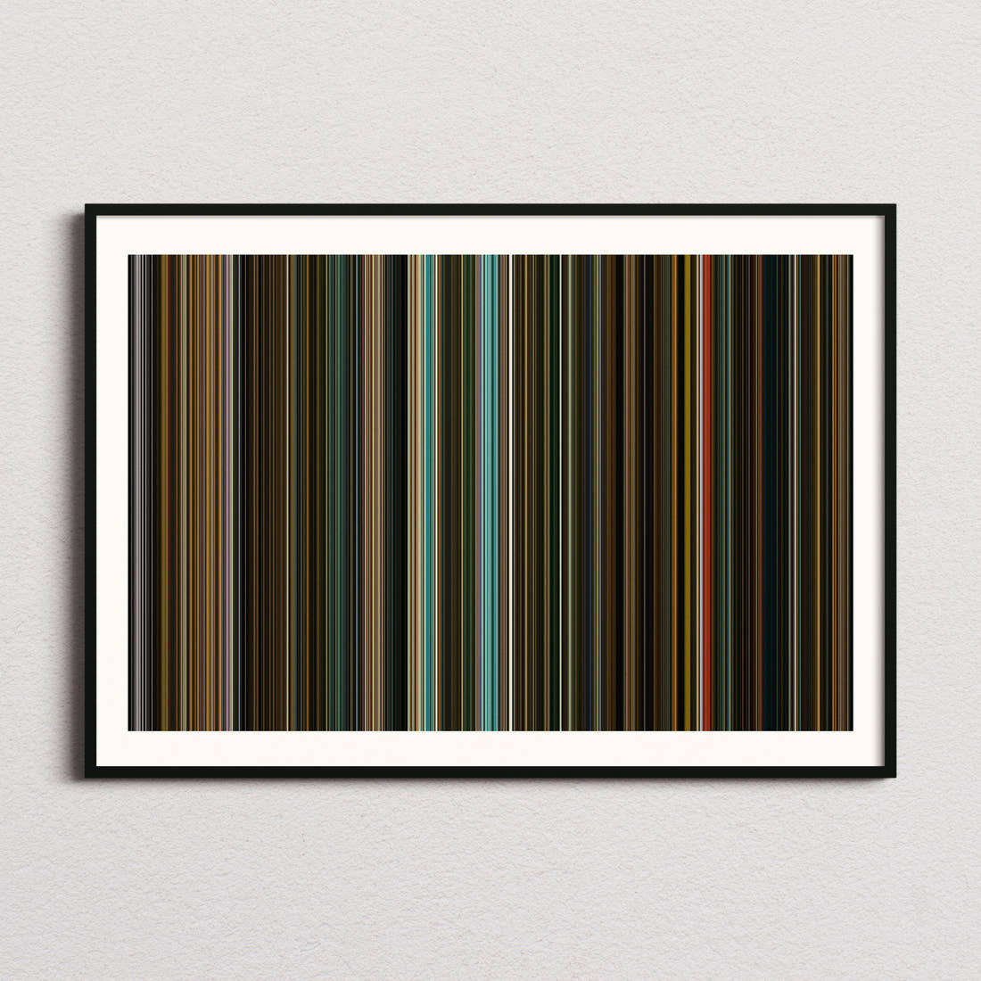 The Iron Claw Movie Barcode Poster - Barcode Only