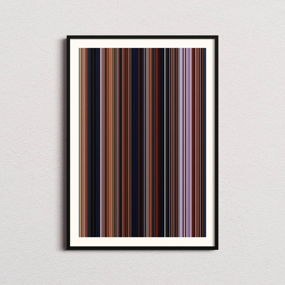 The Iron Giant Movie Barcode Poster - Barcode Only