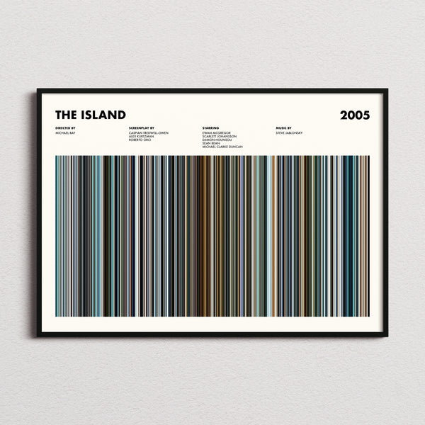 The Island Movie Barcode Poster