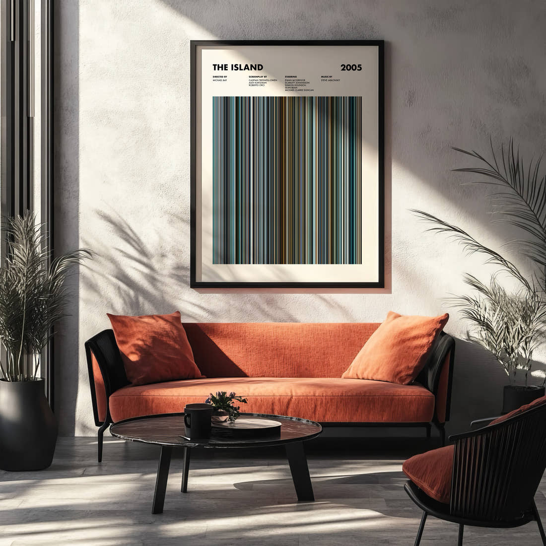 The Island Movie Barcode Poster