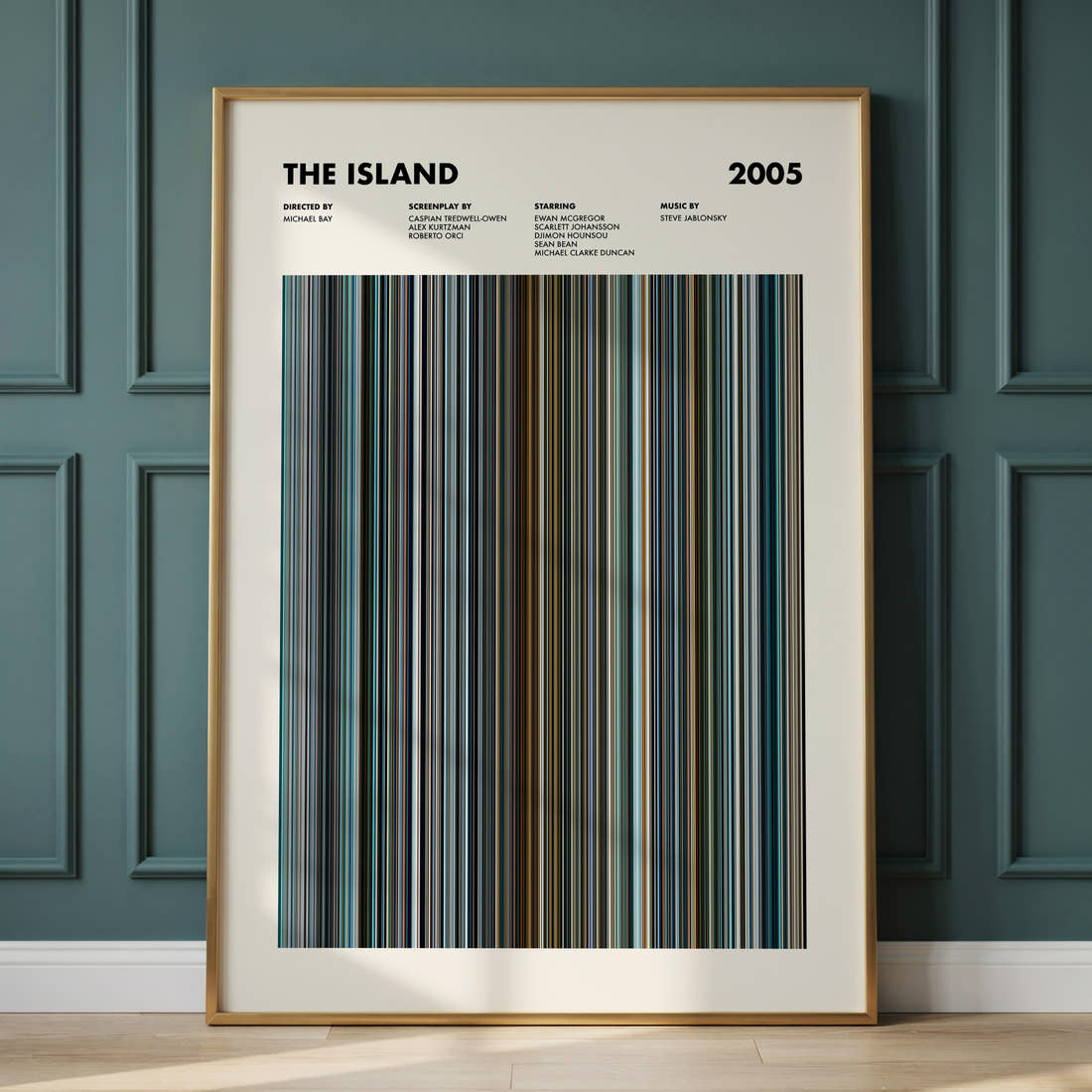 The Island Movie Barcode Poster