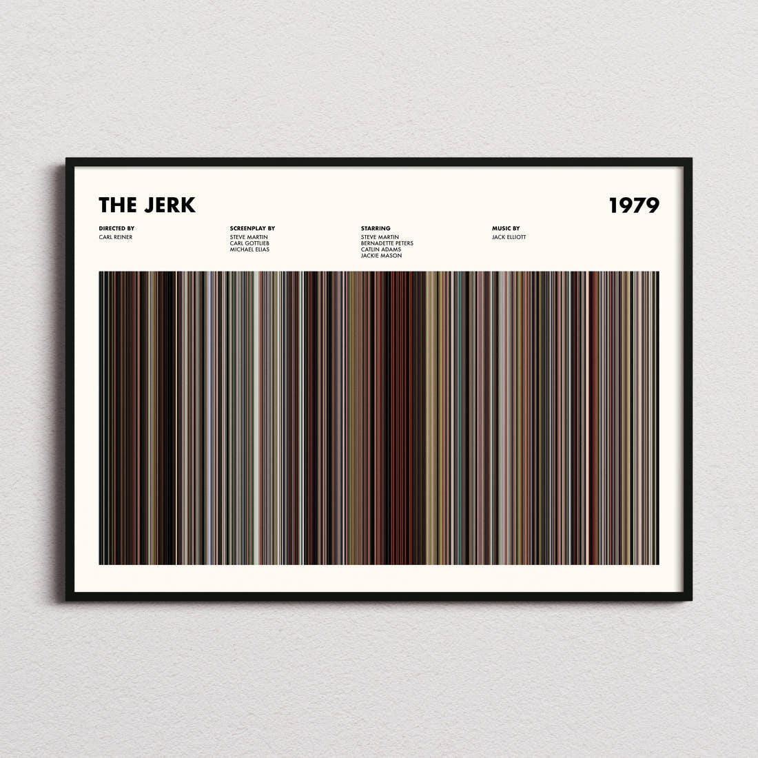 The Jerk Movie Barcode Poster
