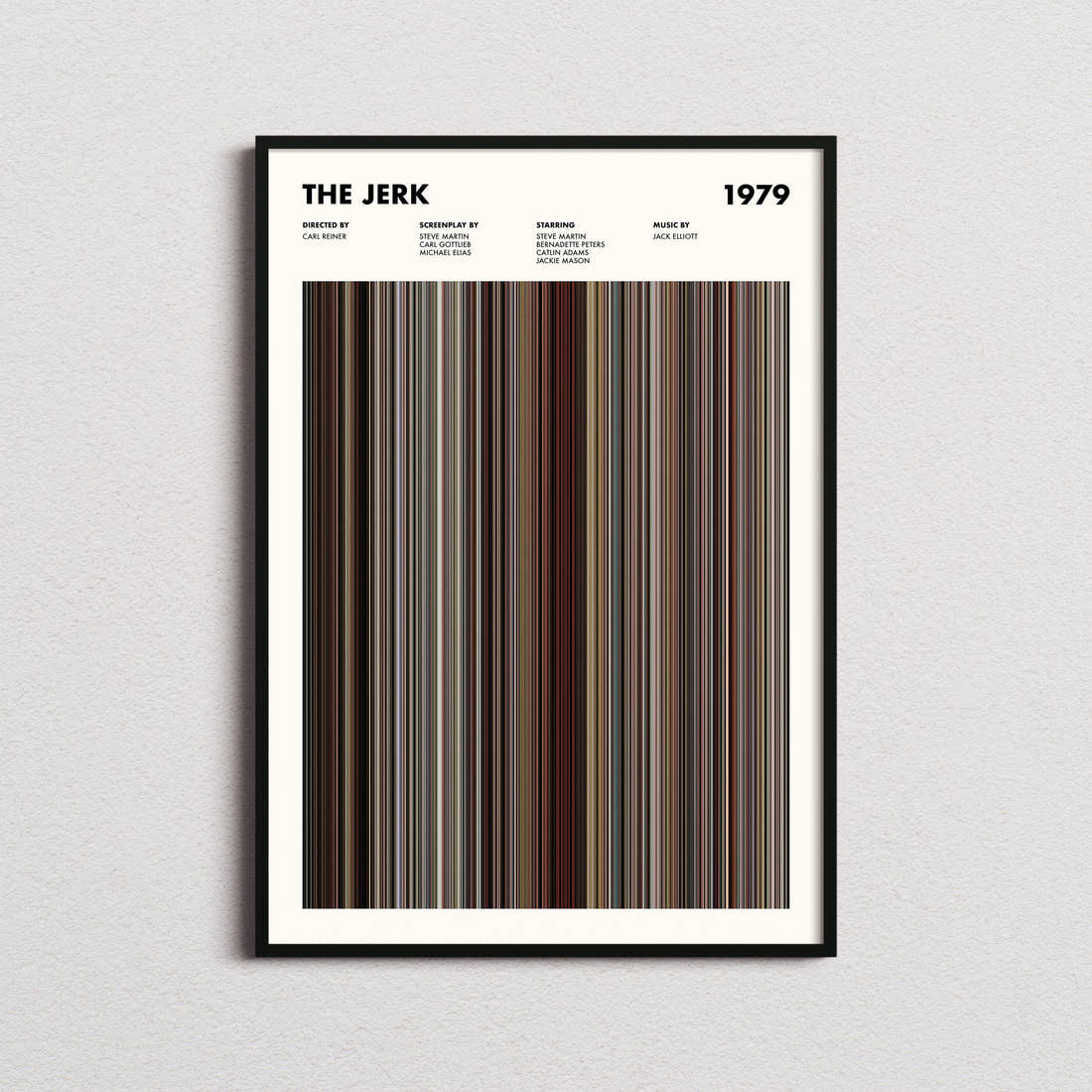 The Jerk Movie Barcode Poster