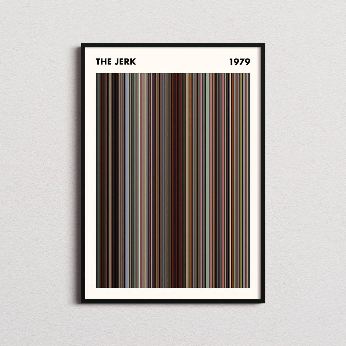 The Jerk Movie Barcode Poster - Simplified