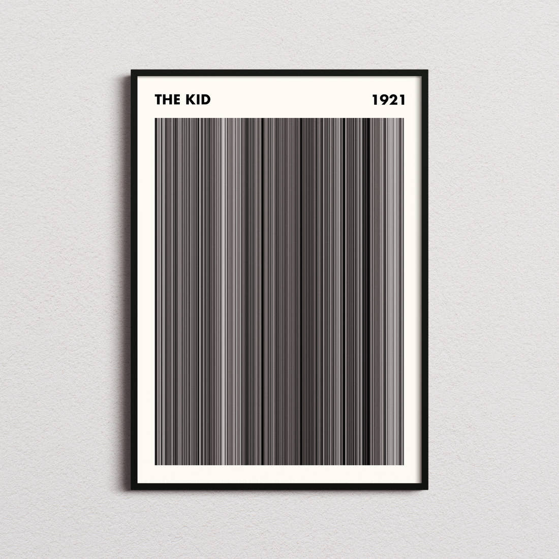 The Kid Movie Barcode Poster - Simplified