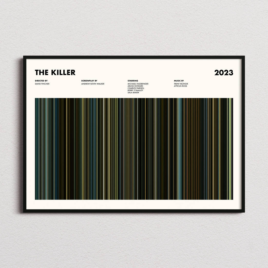The Killer Movie Barcode Poster