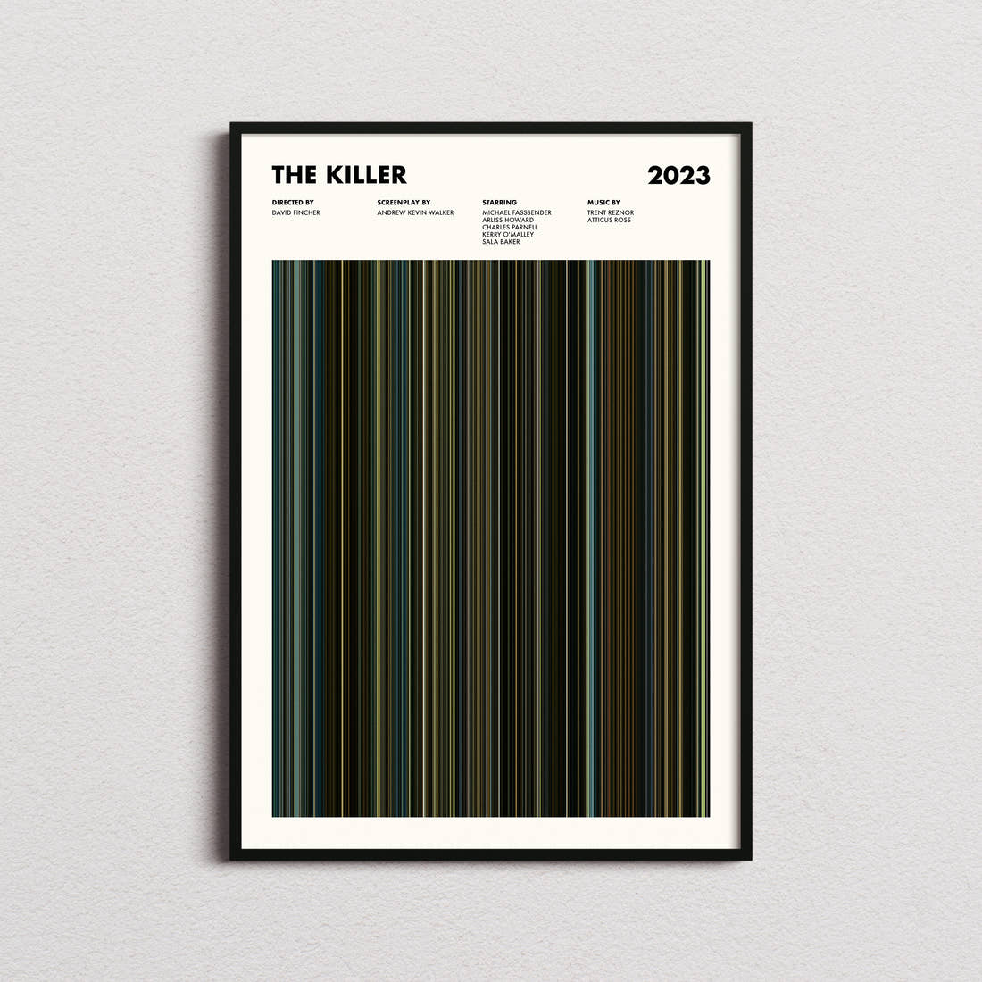The Killer Movie Barcode Poster