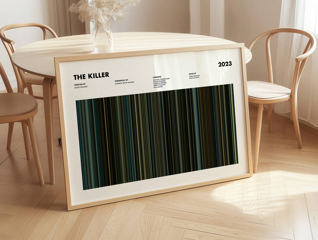 The Killer Movie Barcode Poster