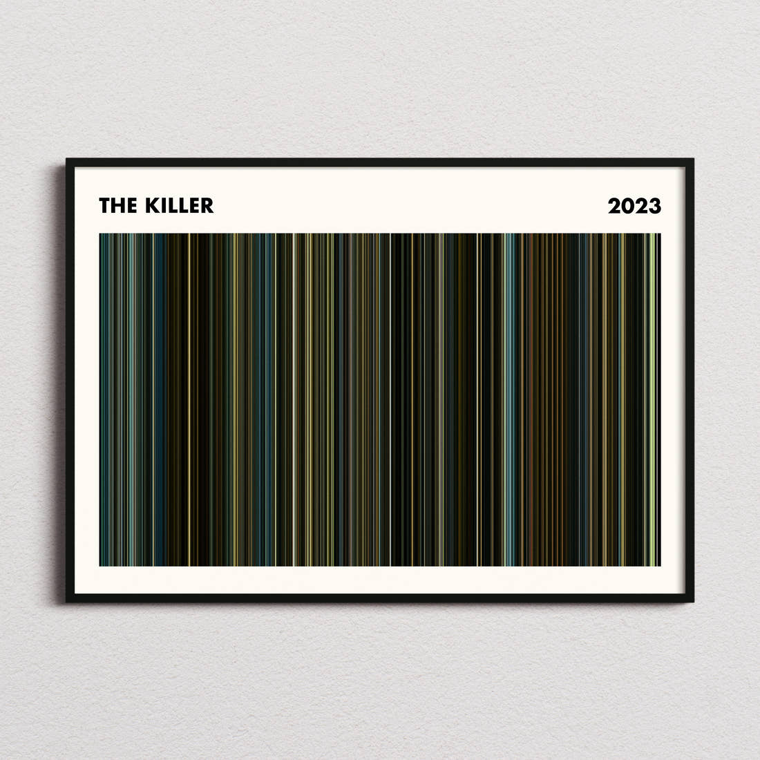 The Killer Movie Barcode Poster - Simplified