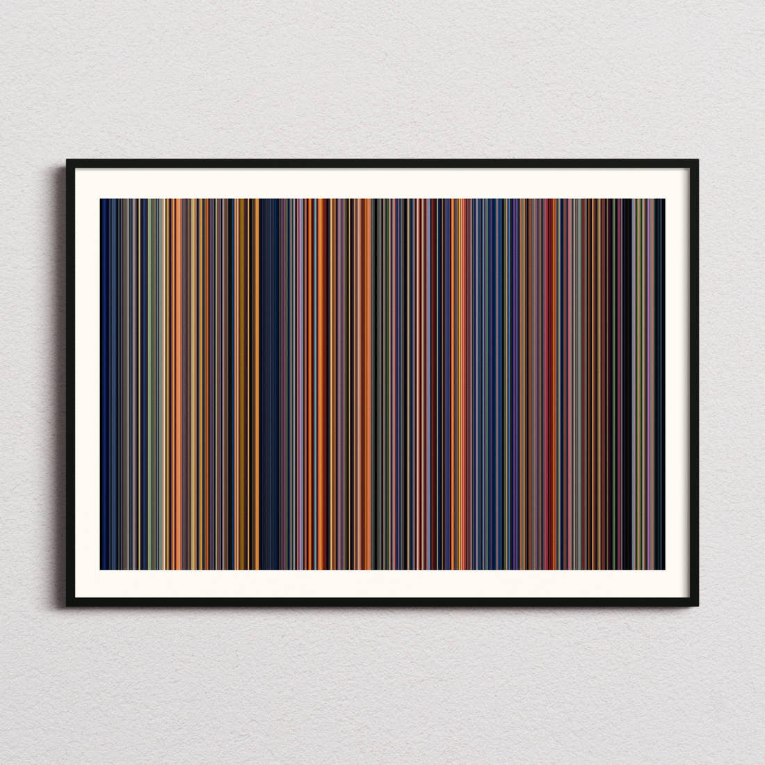 The Land Before Time Movie Barcode Poster - Barcode Only